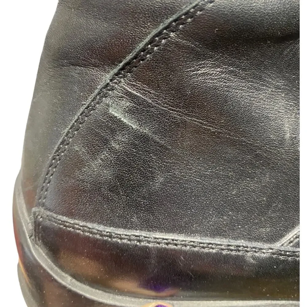 Ermenegildo Zegna‎ Sport Luxury Black Genuine Leather Streetwear Boots men's 9 D